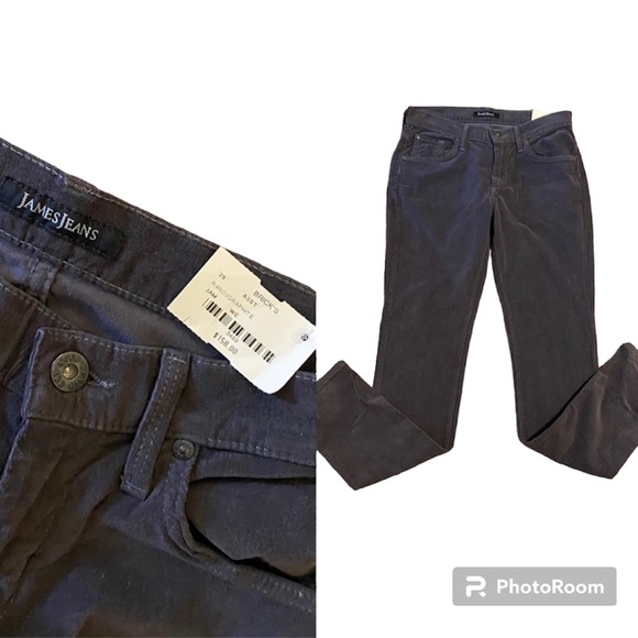 NWT James Jeans corduroy slate grey black - Picture 1 of 9
